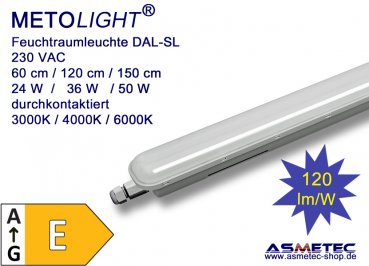 Tri-Proof LED fixture DAL-SL-IP65-060-CW, 23 Watt, cold white, 2800 lm