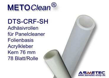 METOCLEAN DTS-CRF-0622SH, Adhäsiv-Rollen, 622 mm breit, 4 Rollen/Box, perforiert