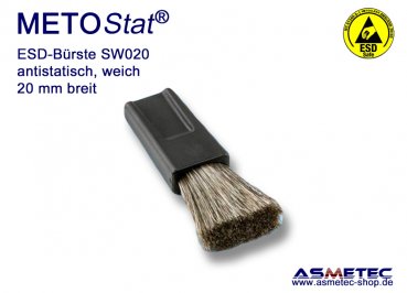 METOSTAT ESD-Bürste SW020, weich, 20 mm breit