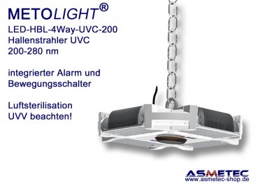 LED-UVC-Hallenstrahler 200 Watt