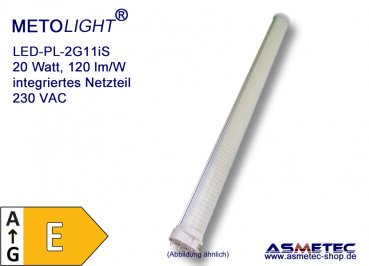 LED-PL-tube, 2G11-20I-WWS-5630, 230 Volt, 20 Watt, warm white, E