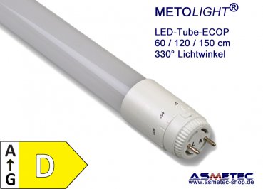 METOLIGHT LED-Röhre-VDE-RM, 120 cm, 23 Watt, T8, 2900 lm, matt, kaltweiß -  Asmetec
