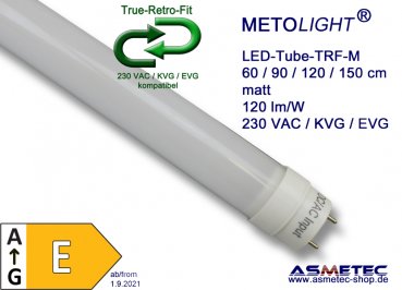 LED-Röhre-TRF 60 cm, 10 Watt, T8-SMD, neutralweiß, matt, für EVG