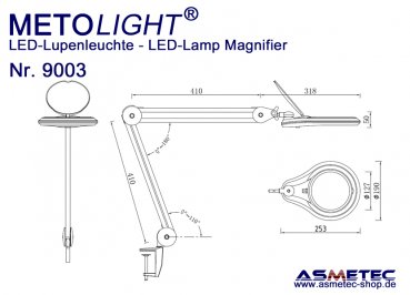 Metolight LED Lamp Magnifier 9003