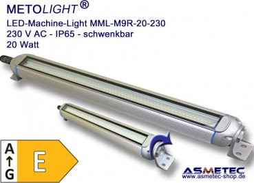 Metolight LED Maschinenleuchte MML-M9R-20 - www.asmetec-shop.de