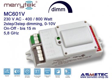 Merrytek MC601V - Bewegungsschalter - Sensor, Tageslichtsteuerung, dimmbar