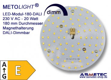 LED-Modul 180-20-WW, 20 Watt, 1800 lm, warmweiß, DALI-dimmbar