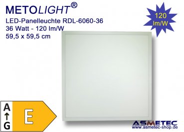 Metolight LED-Panel 36 Watt, nature white - www.asmetec-shop.de
