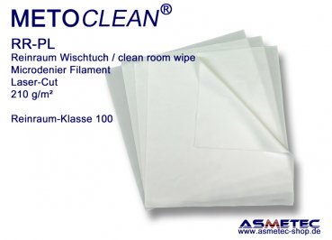 METOCLEAN RR-PL-10, micro fibre clean room wipe, 10 x 10 cm