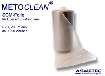 SCM-shrink foil for  shoe cover machine - www.asmetec-shop.de