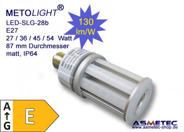 METOLIGHT LED-street bulb SLG28, 27 Watt, warm white, IP64