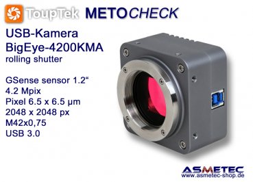 USB-Kamera Touptek BigEye-4200KMA, USB 3.0, M42x0,75 mm,  4.2 MPix, monochrom