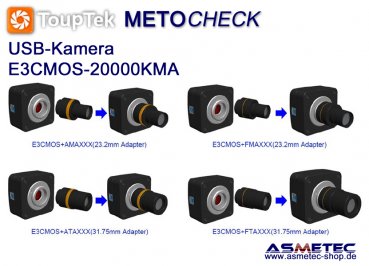 Touptek USB-Kamera  E3CMOS, 20MPix - www.asmetec-shop.de