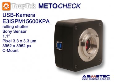 USB-Kamera Touptek E3ISPM-15600KPA, 15.6 MPix, USB 3.0,-