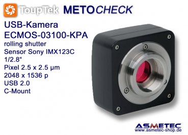 USB-Camera Touptek-ECMOS-03100KPA, 3.1 MPix, USB 2.0