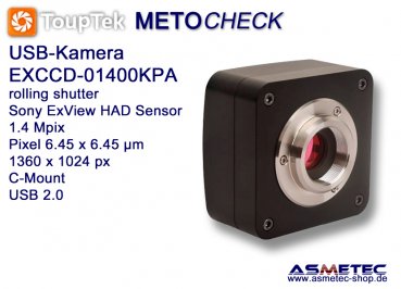 USB-Camera Touptek EXCCD-01400KPA, USB 2.0,  1.4 Mp, CCD sensor