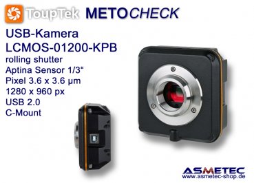 USB-Kamera Touptek LCMOS-01200KPB,  1.2 MPix, USB 2.0