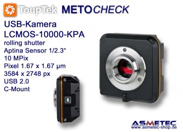 USB-Kamera Touptek LCMOS-10000KPA, 10 MPix, USB 2.0