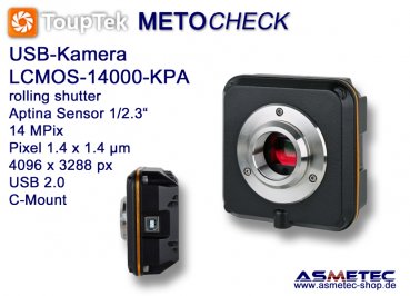 USB-Camera Touptek-LCMOS-14000KPA, 14 MPix, USB 2.0