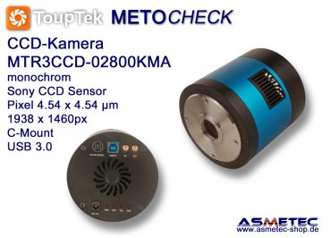 USB-Kamera Touptek MTR3CCD-02800KMA,  2.8 Mp, USB 3.0, CCD-sensor, monochrom, Teleskopkamera
