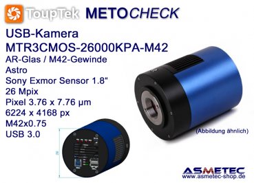 USB-Kamera Touptek MTR3CMOS-26000-KPA-M42-AR, 26 MPix, USB 3.0