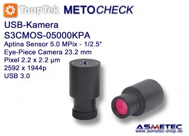 USB-Kamera Touptek S3CMOS-05000KPA, 5.0 MPix, USB 3.0