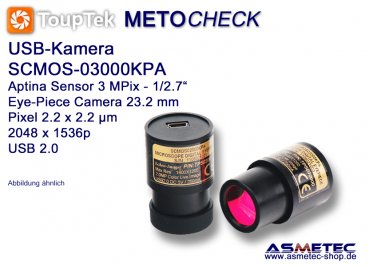 Touptek USB-Kamera  SCMOS, 3MPix - www.asmetec-shop.de