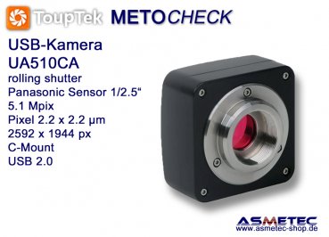 USB-Kamera Touptek UA510CA,  5.1 MPix, USB 2.0