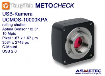 USB-Kamera Touptek UCMOS-10000KPA, 10 MPix, USB 2.0