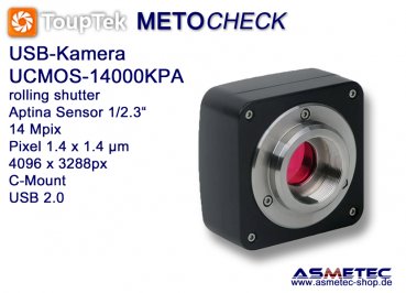 USB-Camera Touptek-UCMOS-14000KPA, 14 MPix, USB 2.0
