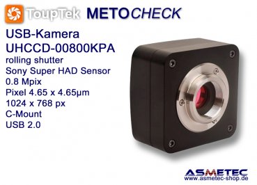 USB-Kamera Touptek UHCCD-00800KPA, 0.8 Mp, USB 2.0, CCD-sensor, Teleskopkamera