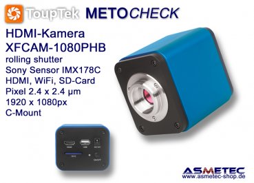 USB-Kamera Touptek XFCAM-1080PHB, HDMI, WiFi, Autofokus