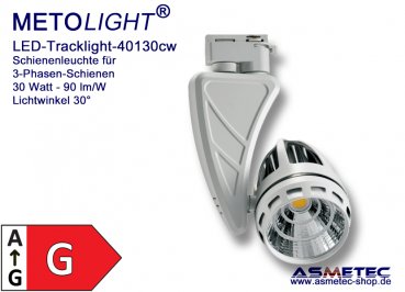 LED-Tracklight 40130CW, 30 Watt, 30°, natur weiß,