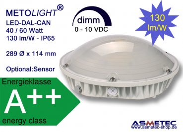 Metolight LED-canopy light-IP65, 40 Watt - www.asmetec-shop.de