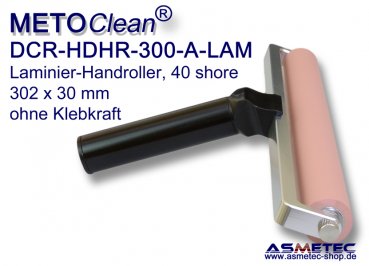 METOCLEAN DCR-Roller HDHE-300-A-Lam, lamination handroller - www.asmetec-shop.de