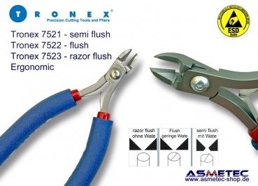 Tronex 7523 - Large Oval Relief Cutter, ergonomic - razor flush