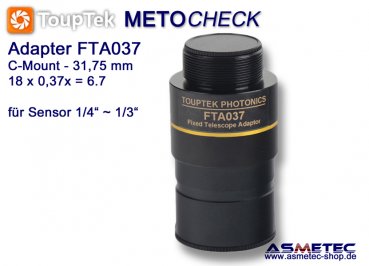 ToupTek FTA037, adapter C-Mount-telescope - www.asmetec-shop.de