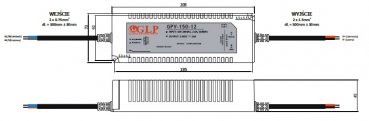 LED-driver GLP - GPV-150-12, 12 VDC, 120 Watt - www.asmetec-shop.de