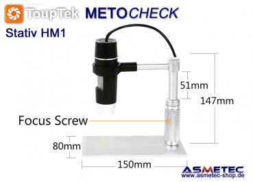 Stand HM1 for Touptek HCAM-2, 2MP - www.asmetec-shop.de