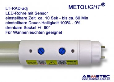 METOLIGHT LED-Tube, adjustable sensor, 60 cm, 1000l, - www.asmetec-shop.de