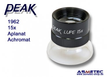PEAK-1962 Loupe 15x www.asmetec-shop.de, peak optics, PEAK-Lupe