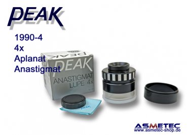 PEAK-1990-4,  anastigmatic loupe 4x - www.asmetec-shop.de