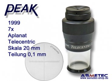 PEAK-Optics Telezentriklupe 1999, 7fach