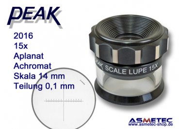 PEAK-2016 scale loupe 15x - www.asmetec-shop.de