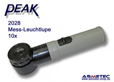PEAK-2028 Leuchtlupe 10x www.asmetec-shop.de, PEAK optics, PEAK-Lupe