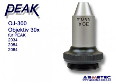 PEAK OJ-300, lens, 30x for Peak 2034, 2054, 2064 - www.asmetec-shop.de
