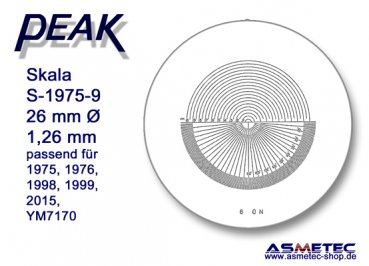 Peak Glasskala 1975-9