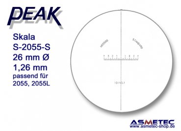 PEAK-2055 Skala für Messlupe 2055-20fach www.asmetec-shop.de