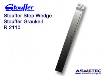 Stouffer R2110CLC, 21-stufiger Reflexions-Graukeil, Inkrement 0,10, farbkalibriert