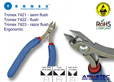 Tronex 7422 - ergonomic Mini Taper Relief - Flush